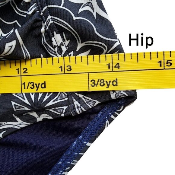 Bond-Eye Australia Navy Blue and White Print Swimsuit Size 4 - Picture 16 of 16